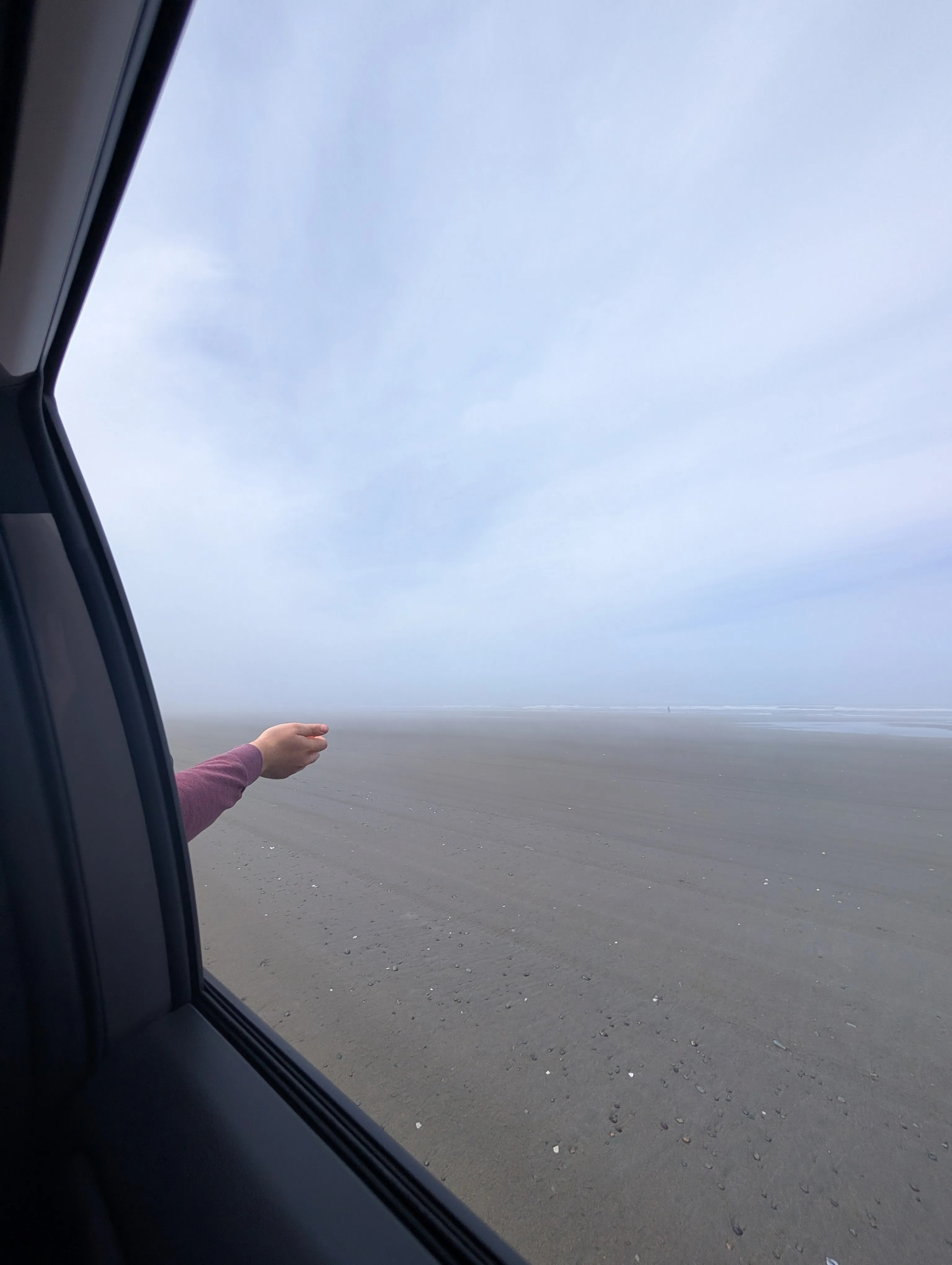 Driving on the beach